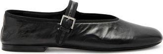 The Row The Row Boheme Leather Mary Jane Flats - Black - 40 (IT40 / UK7)