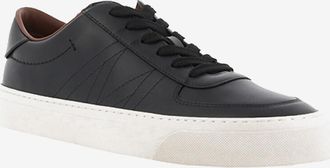 Moncler Niedrige Schn&uuml;rsneakers aus Leder Monclub