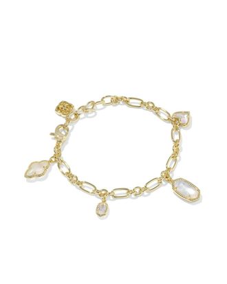 Kendra Scott Womens Icon Charm Bracelet In Gold Neutral Mix