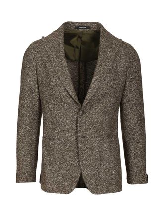 Tagliatore Blazer In Wool And Silk Jersey Giacche Verde-Uomo