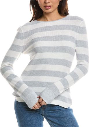 Fort&eacute; Cashmere Thermal Crewneck Cashmere-Blend Sweater