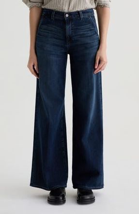 AG - Adriano Goldschmied Stella Mid Rise Wide Leg Palazzo Jeans in Poise at Nordstrom Rack, Size 33
