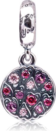 Pandora Sparkling Heart Pattern Dangle Charm