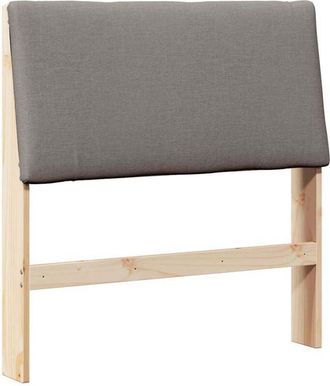 vidaXL Cabecero Tapizado Taup&eacute; 100 Cm Madera De Pino Macizo Vidaxl