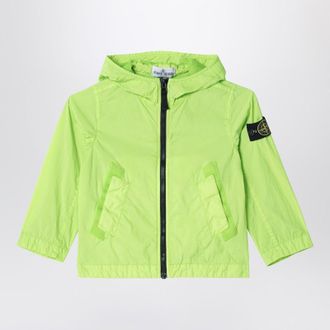 Stone Island Lime yellow nylon zip-up jacket