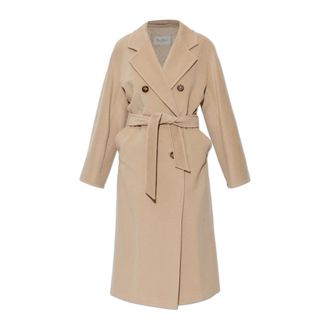 Max Mara Madame Wool Coat - female - Max Mara - Double-Breasted Coats - Beige - 2XS - Coats