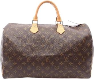 Louis Vuitton Pre-owned Speedy 40 Monogram Handtas - Dames - Vintage Handtas - Bruin - ONE Size - Leer - Vintage