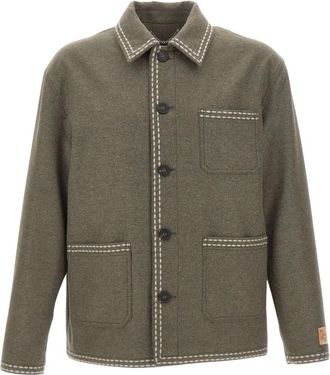 Golden Goose Gary Overshirt - Heren - Zomerjassen - Grijs - L - Jassen