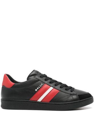 Bally logo-print leather sneakers - Black