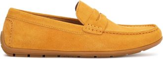 Kazar Su&egrave;de mocassins in een opvallende kleur - Heren - Loafers - Geel - 40 EU - Su&egrave;de - Schoenen