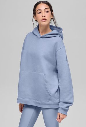 Alo | Renown Heavy Weight Hoodie in Winter Frost Blue, Size: Medium