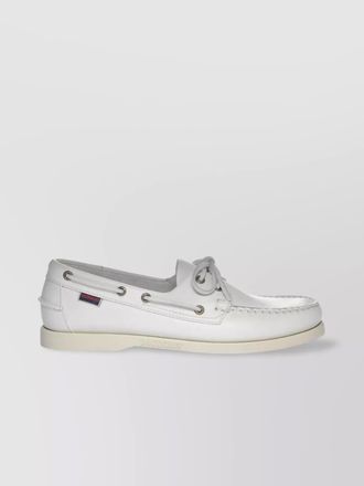 Sebago portland boat shoes eyelet detailing