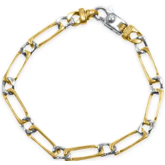 Pompeii3 Mens Link 14k Gold (12gram) or Platinum (19gram) 5.5mm Bracelet 8