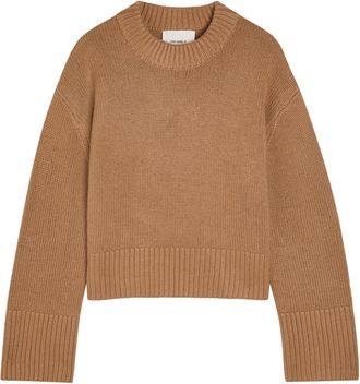 Lisa Yang Sony Cashmere Jumper - Tan - 2 (UK 12-14 / M-L)