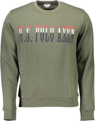 U.S.Polo Association Cotton Sweater - Heren - Sweatshirts - Groen - 3XL - Katoen - Hoodies & sweatvesten
