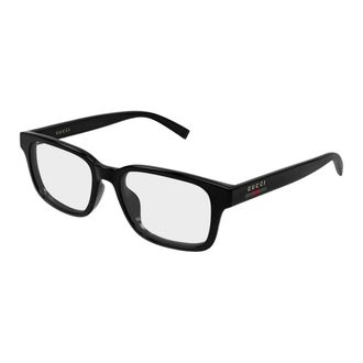 Gucci Rechthoekig Optisch Montuur - Heren - Brillen - Zwart - 54 MM - Accessoires