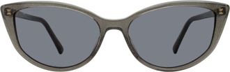 Jimmy Choo London Nadia Cat-Eye Acetate Sunglasses - Gray
