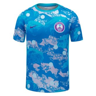 Nike Orlando Pride Nike Mens NWSL Short-Sleeve Pre-Match Top in Blue | M21556ORLP26-NEB