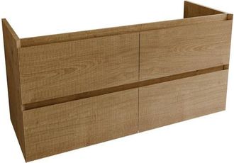 Saniclass Holz Atelier Badkameronderkast - 120x45x60cm - 2 lades - Eiken natural