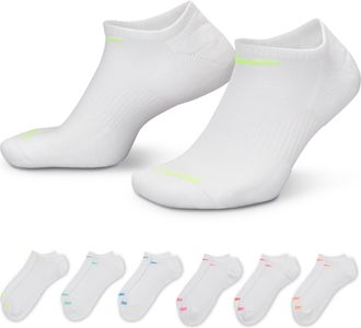 Nike Mens Everyday Plus Cushioned Training No-Show Socks (6 Pairs) in Multicolor | SX6898-968