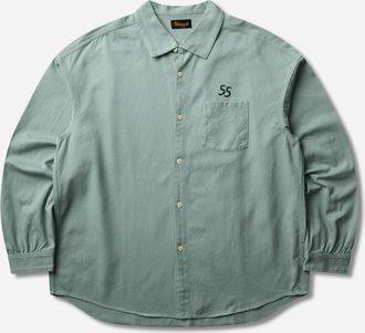 Visvim Men s Palmer Longsleeve Shirt Light Green