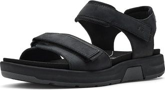 Josef Seibel Emeric 10 Sandal Mens Sandals Black : EU 45 (US Mens 11-11.5) M, Leather