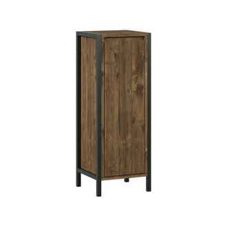 Vicco Armario Mediano Naola, Roble/negro, 30 X 80 Cm Con 3 Compartimentos, Vicco