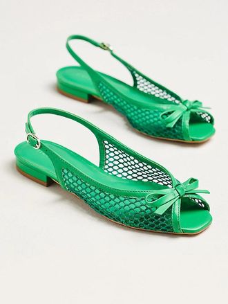 Maeve Mesh Slingback Flats