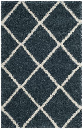 Safavieh Alfombra azul/beige 122 x 183 cm