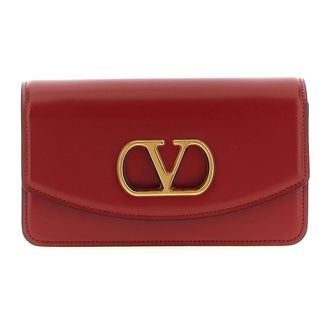 Valentino Garavani Shoulder Bags, female, Red, ONE SIZE, Vain Clutch