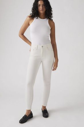 Levi's Vaqueros Skinny de tiro alto 721 - Mujer - 23X28 - Blanco / Cloud Dancer