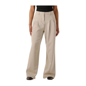 Moss Copenhagen Dames, Broeken, Beige, Maat: M