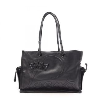Loewe Black Leather Handbag Tote Bag (Pre-Owned)