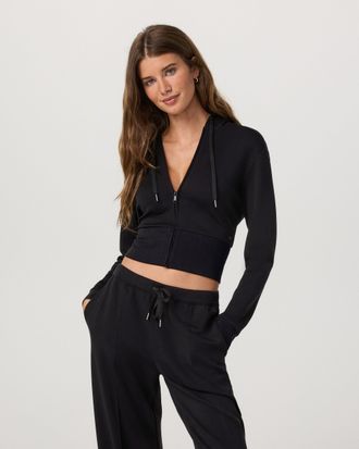 Vuori Clothing Compose Full Zip Hoodie | Black | XS, Size Extra Small