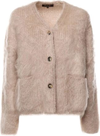 Loro Piana buttoned pocket cardigan - women - Mohair/Cashmere - M - Neutrals