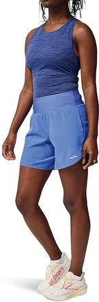 Brooks Chaser 7 Shorts 2.0 Womens Shorts Bluebell : XL (US Womens 16-18) 7, Polyester/Spandex