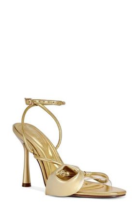 Azalea Wang Nilo Sandal in Gold at Nordstrom, Size 7.5