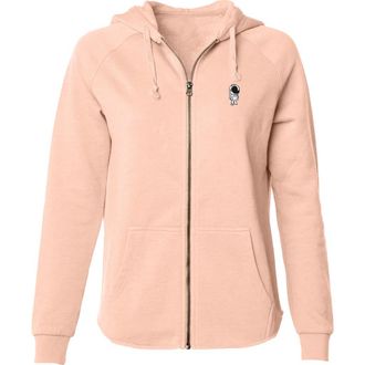 Dalix Astronaut Zip Fleece Hoodie in Blush at Nordstrom, Size Xx-Large