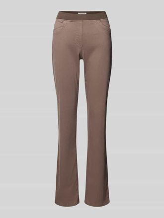 Raphaela by Brax Flared Fit Stoffhose aus Lyocell-Mix Modell Pamina in Taupe, Gr&ouml;&szlig;e 36