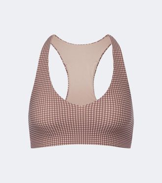 The Upside Palacio Getta gingham sports bra