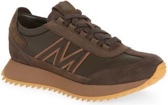 Moncler Pacey 2 Low Top Sneaker in Deep Brown at Nordstrom, Size 42