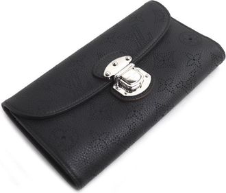 Louis Vuitton Silver Mahina Leather Long Wallet (Bi-Fold) (Pre-Owned)