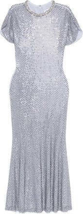 Self Portrait Selbstportr&auml;t-Midikleid mit Strasssteinen