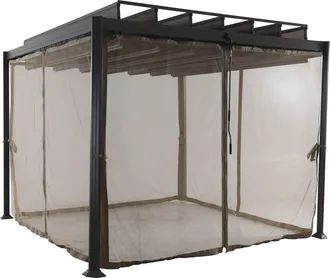 Hesperide Hesperide - Mosquitera Para Cenador De Avellana Flamenca - Para Flamenco 3 X 2 M (4 Mosquiteras) - Hesp&eacute;ride