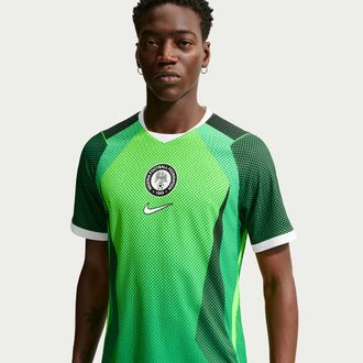 Nike Nigeria 2026 Match Home Nike Mens Aero-FIT Soccer Authentic Jersey in Green | IB5164-302