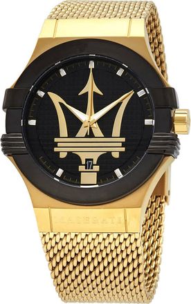 Maserati Potenza Quartz Black Dial Mens Watch R8853108006