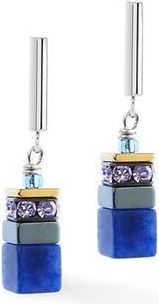 Coeur de Lion Geocube Precious Motion Gold Earrings in Blue Moon at Nordstrom