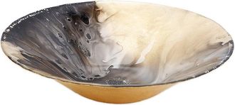 Alice Pazkus 11.75in Marbleized Salad Bowl