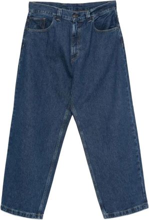 Carhartt Work in Progress Blauwe Zijde & Nylon Jeans - Heren - Regular Fit Jeans - Blauw - L - Nylon - Jeans