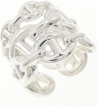 Herm&egrave;s Silver 925 Band Ring (Pre-Owned)